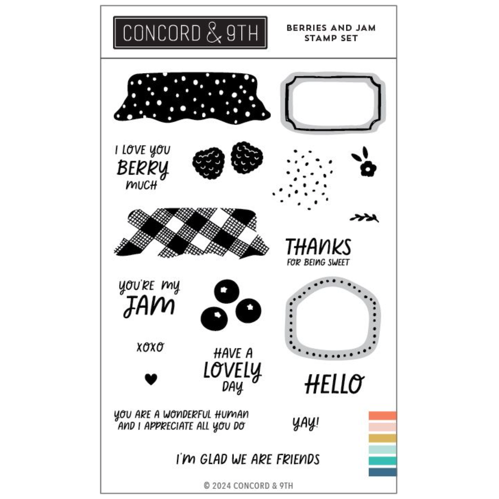 Concord & 9th Berries and Jam Clear Stamp Set 12336