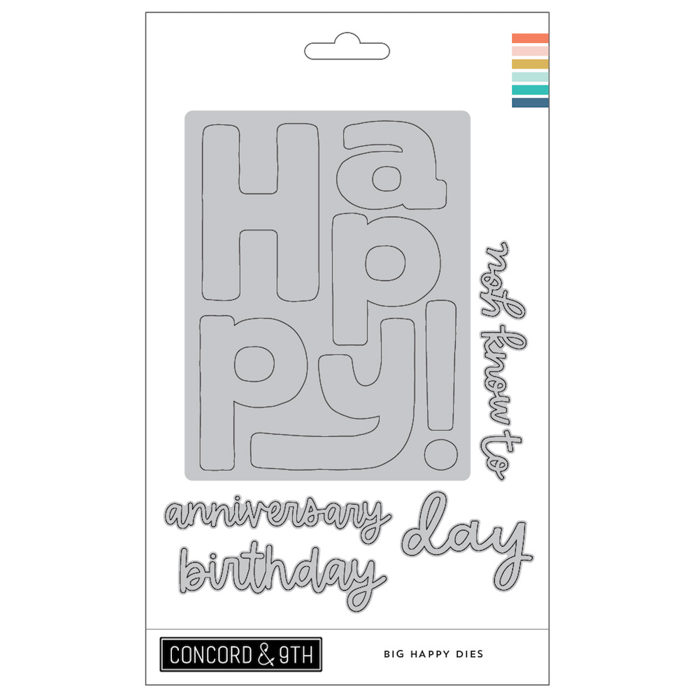 Concord & 9th Big Happy Patterns Die Set 12930