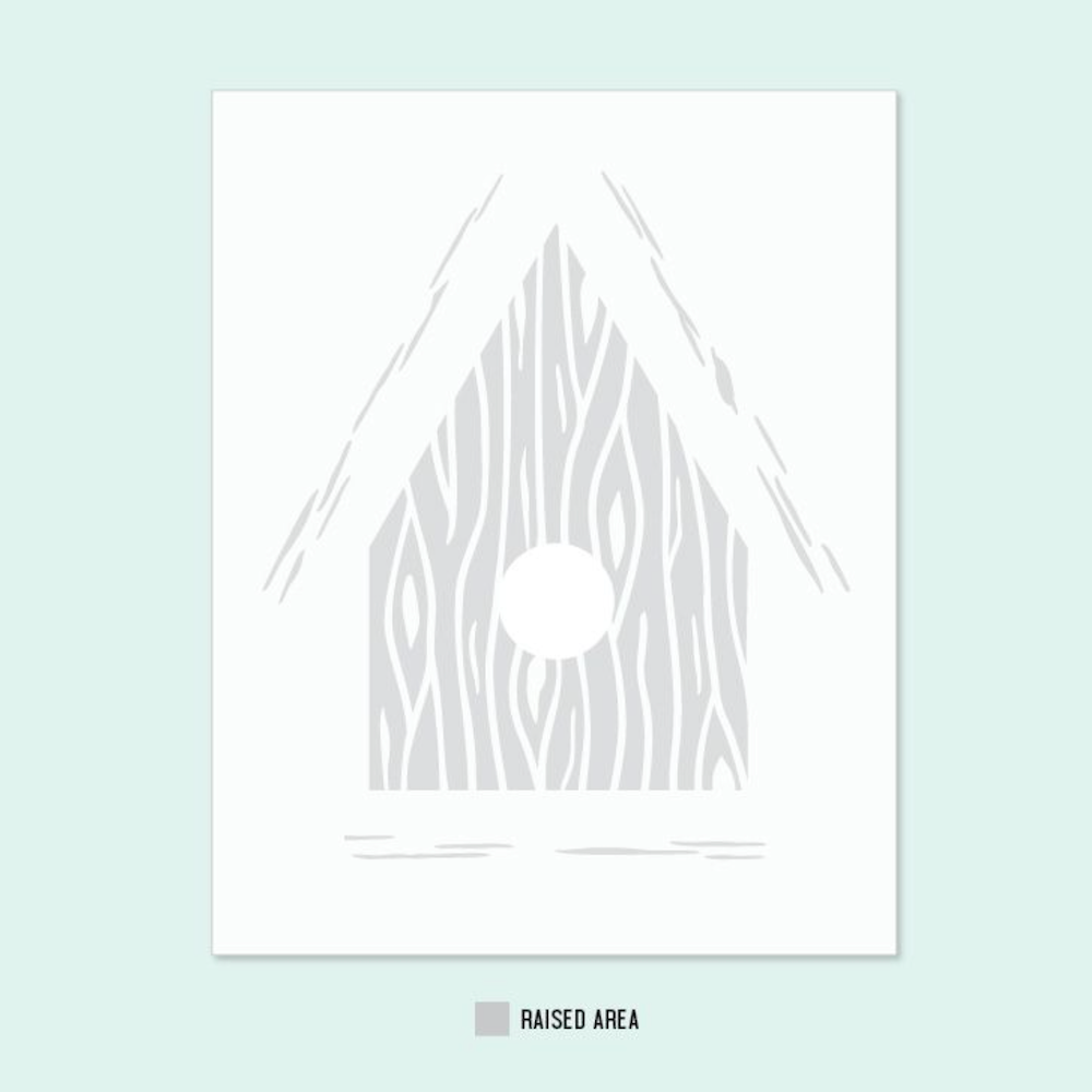 Concord & 9th Birdhouse Blossoms Embossing Folder 12439