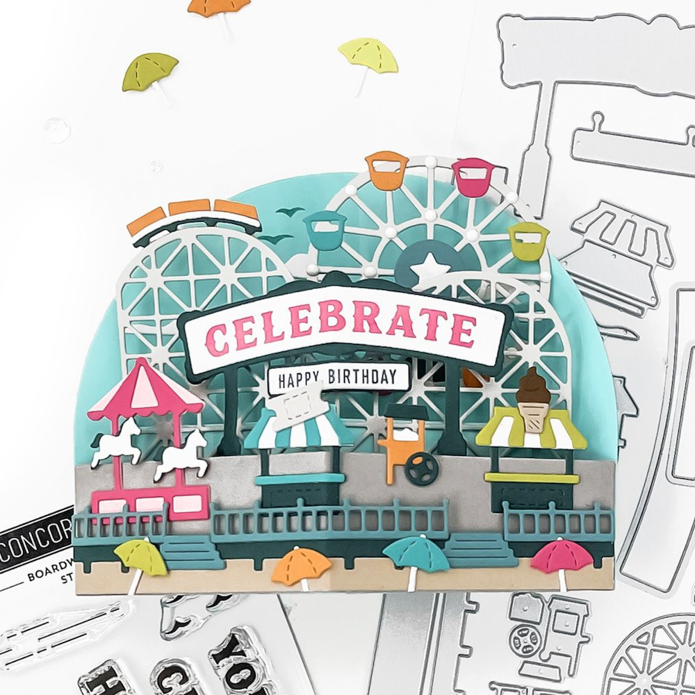 Concord & 9th Boardwalk Stacks Stamp and Die Bundle birthday