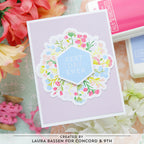 Concord & 9th Bouquet Turnabout Stamps and Dies Bundle Best Day Card