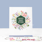 Concord & 9th Bouquet Turnabout Stamps and Dies Bundle Best Day Ever Card
