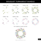 Concord & 9th Bouquet Turnabout Stamps and Dies Bundle Detailed View