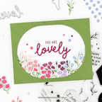 Concord & 9th Bouquet Turnabout Stamps and Dies Bundle You Are Lovely Card