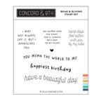 Concord & 9th Briar & Blooms Clear Stamp Set 12820