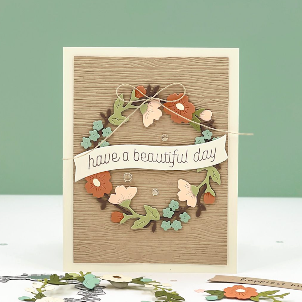 Concord & 9th Briar & Blooms Clear Stamp Set 12820 wreath