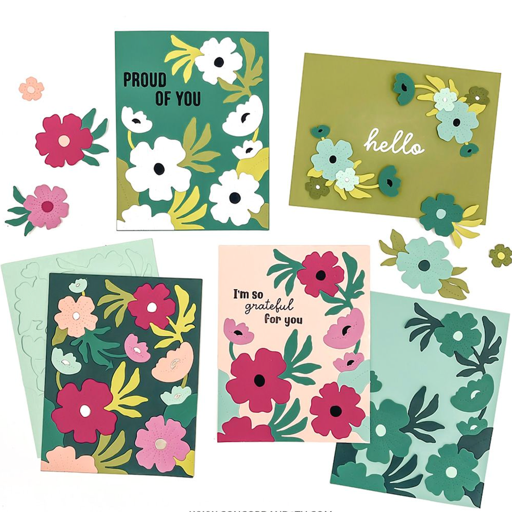 Concord & 9th Bright Blossoms Stamp and Die Bundle product