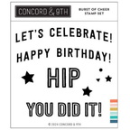 Concord & 9th Burst of Cheer Clear Stamp Set 12342
