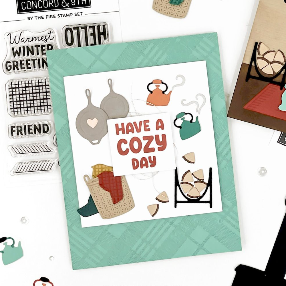 Concord & 9th By the Fire Clear Stamp Set 12324 cozy