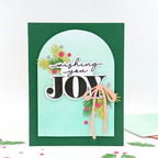 Concord & 9th Chandelier Card Front Die 13043 joy