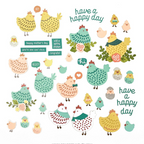 Concord & 9th Chicken Chatter Stamp and Die Bundle product