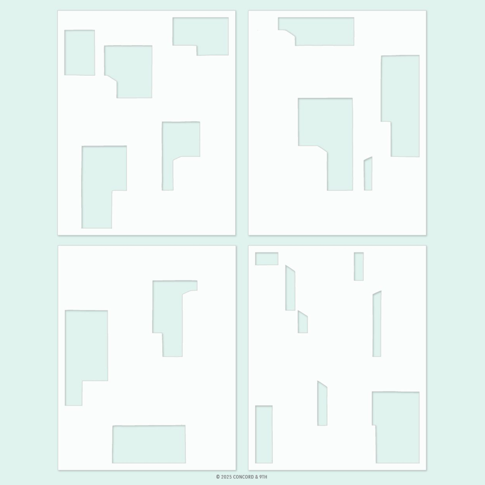 Concord & 9th City Block Stencil Set 12664