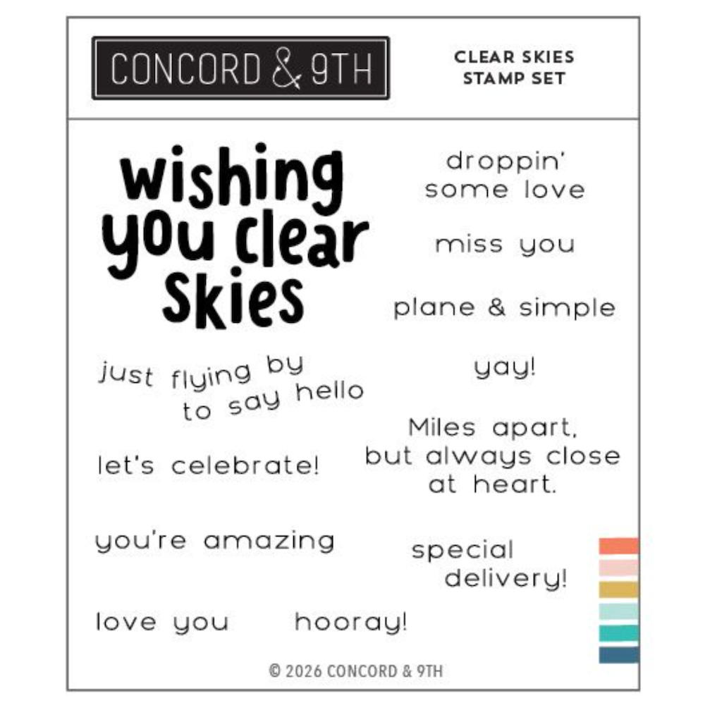 Concord & 9th Clear Skies Clear Stamp Set 12990