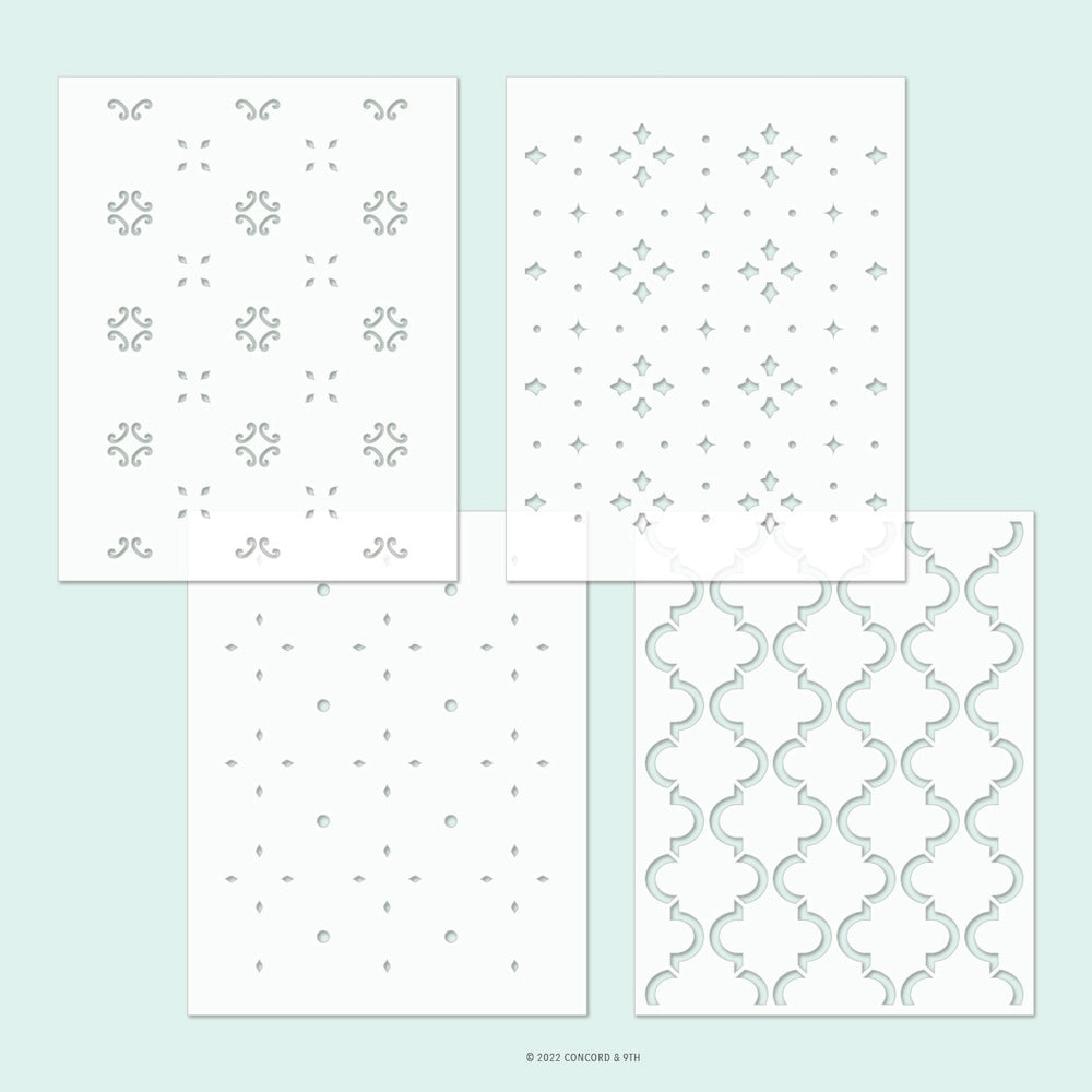 Concord & 9th Cottage Charm Stencil Pack 12305