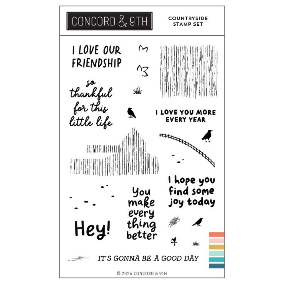 Concord & 9th Countryside Clear Stamp Set 13018