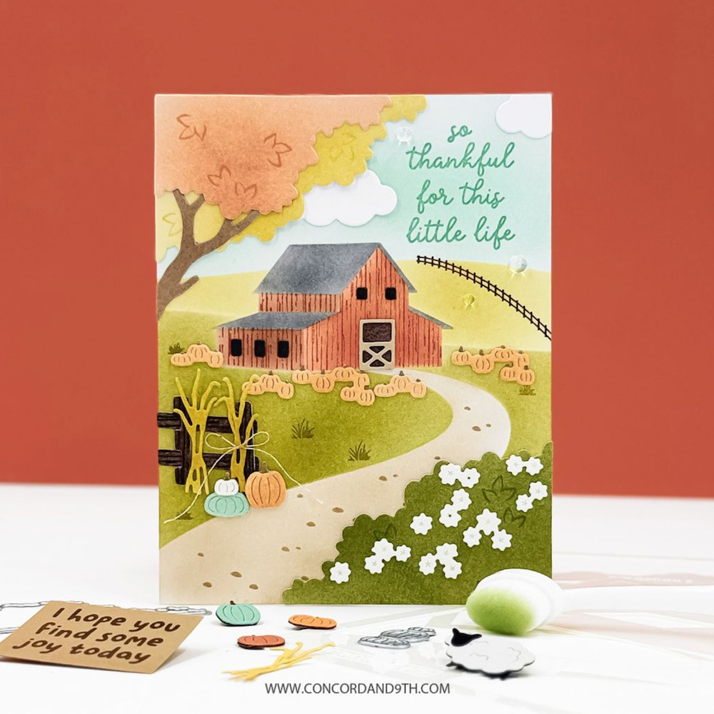 Concord & 9th Countryside Clear Stamp Set 13018 thankful