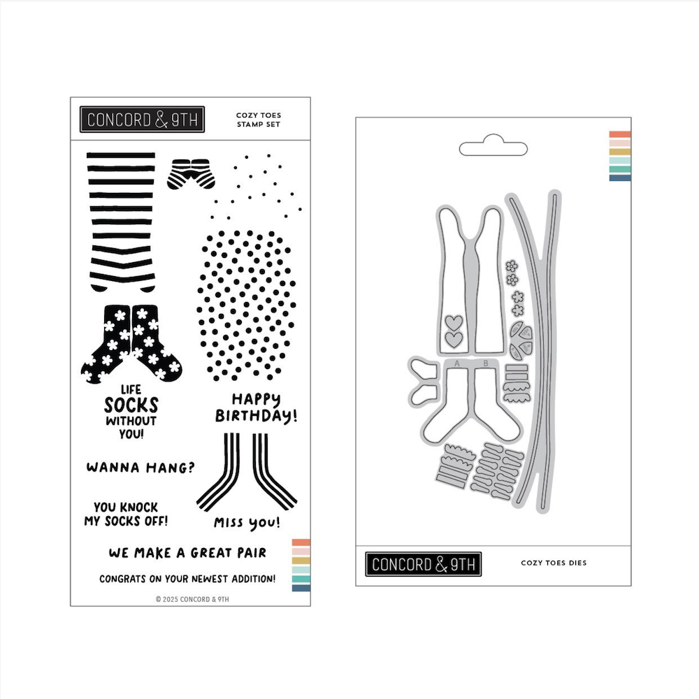 Concord & 9th Cozy Toes Stamp and Die Bundle