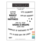Concord & 9th Cut the Cake Stamp Stencil and Die Bundle
