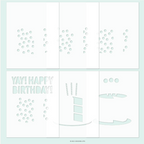 Concord & 9th Cut the Cake Stamp Stencil and Die Bundle