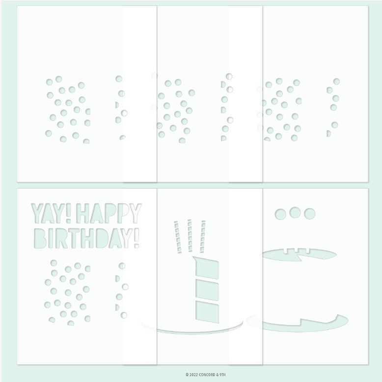 Concord & 9th Cut the Cake Stencil Set 12167