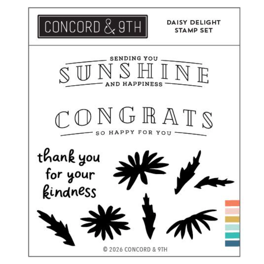 Concord & 9th Daisy Delight Clear Stamp Set 12995