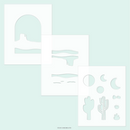 Concord & 9th Desertscape Stencil Set 12464