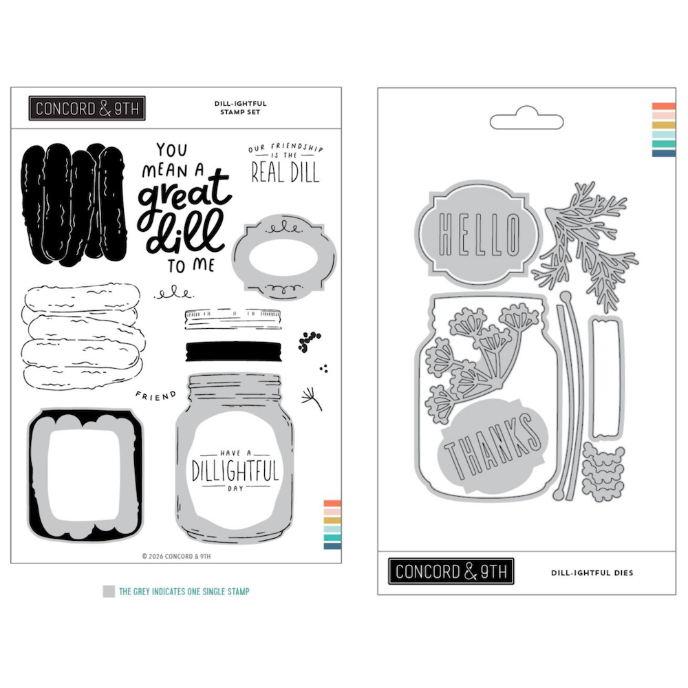 Concord & 9th Dill-ightful Stamp and Die Bundle