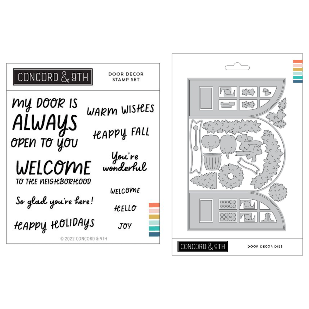 Concord & 9th Door Decor Stamp and Die Bundle