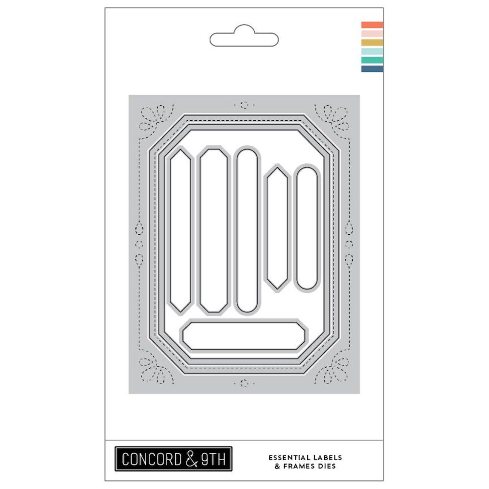 Concord & 9th Essential Labels & Frames Die Set 13118