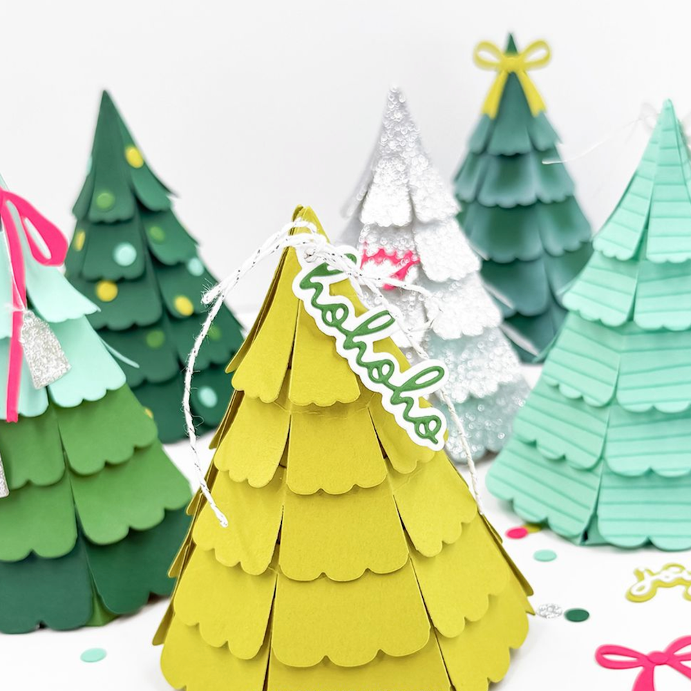 Concord & 9th Evergreen Box Die Set 13044 ho ho ho 