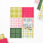 Concord & 9th Everyday Plaid Background Stamp Set 13045 merry and bright