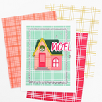 Concord & 9th Everyday Plaid Background Stamp Set 13045 noel