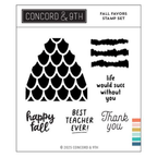 Concord & 9th Fall Favors Clear Stamp Set 12542