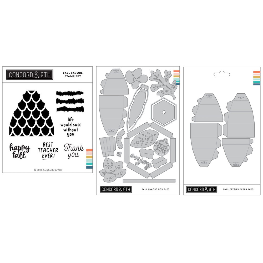 Concord & 9th Fall Favors Stamp and Dies Bundle
