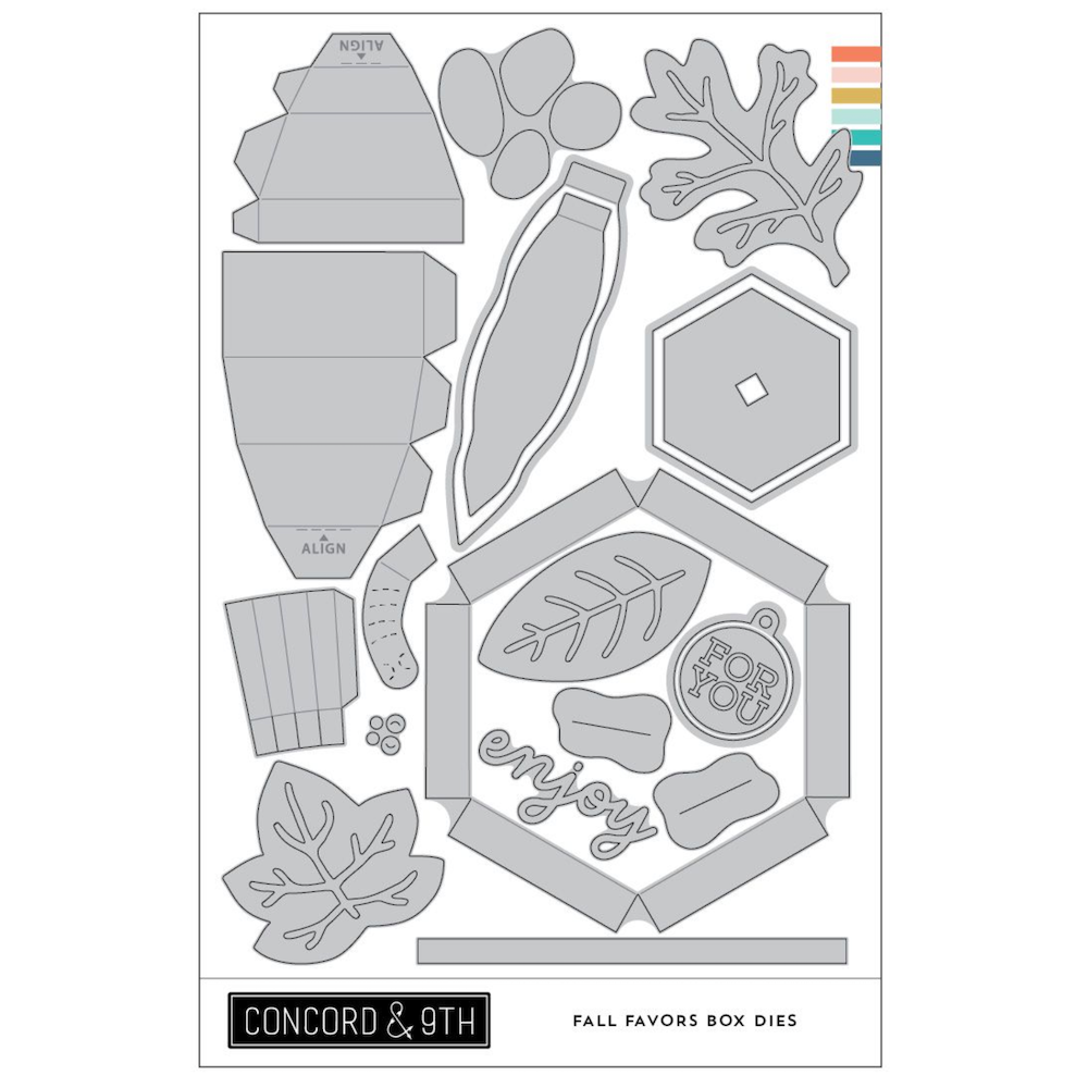 Concord & 9th Fall Favors Stamp and Dies Bundle box