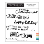 Concord & 9th Festive Blooms Clear Stamp Set 12209
