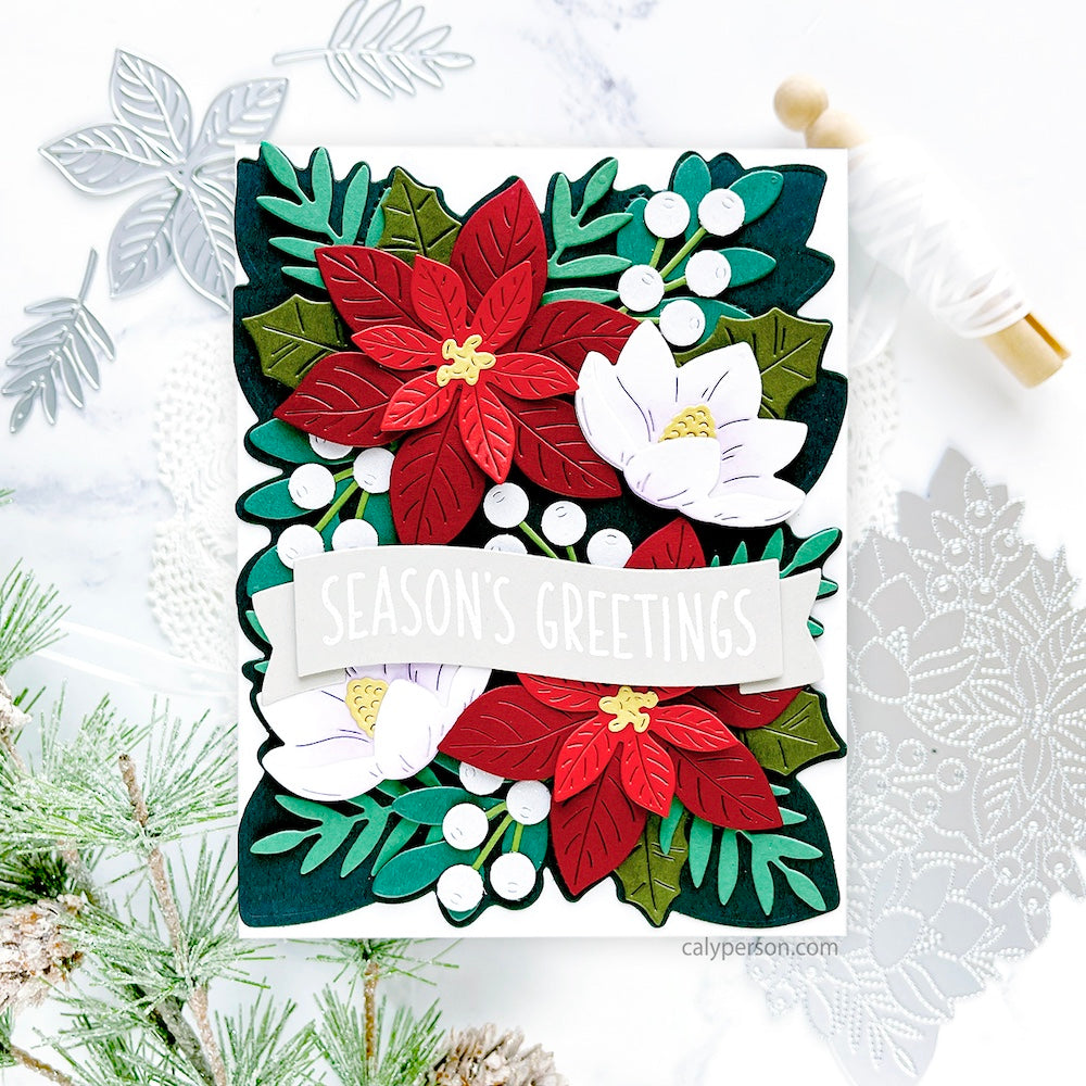 Concord & 9th Festive Blooms Clear Stamp Set 12209 caly