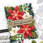 Concord & 9th Festive Blooms Clear Stamp Set 12209 merry