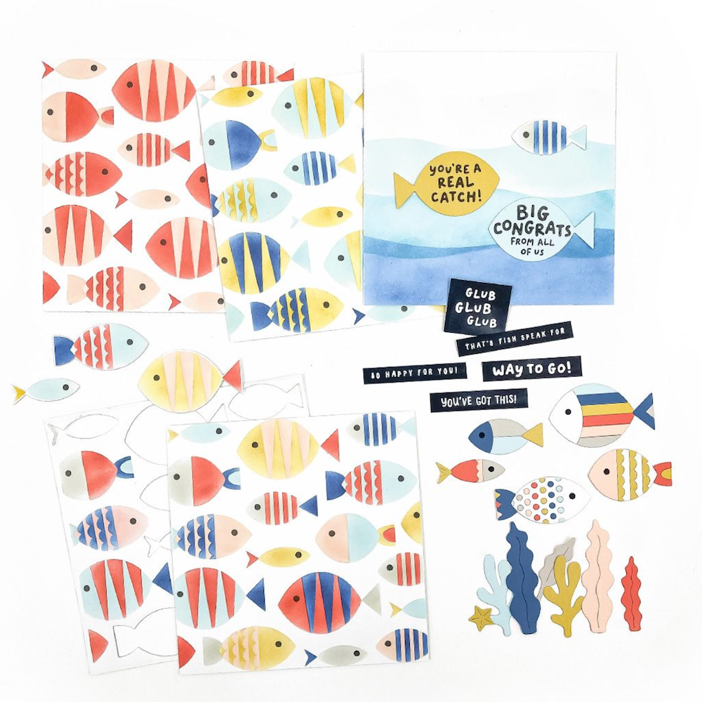 Concord & 9th Fish Friends Clear Stamp Set 12683 product