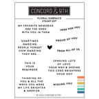 Concord & 9th Floral Embrace Clear Stamp Set 13122