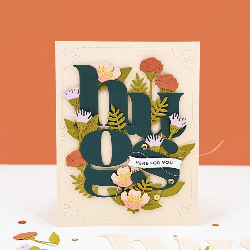 Concord & 9th Floral Embrace Die Set 13123 hugs