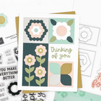 Concord & 9th Friendly Phrases Clear Stamp Set 12687 thinking