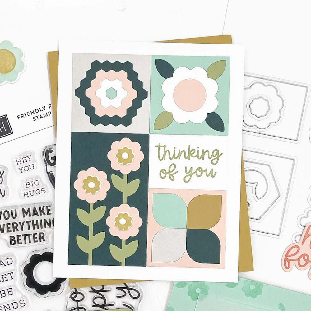 Concord & 9th Friendly Phrases Clear Stamp Set 12687 thinking
