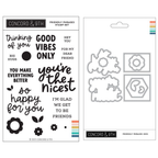 Concord & 9th Friendly Phrases Stamp and Die Bundle