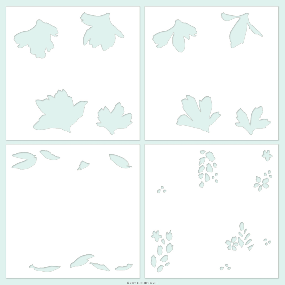 Concord & 9th Garden's Edge Stencil Set 12938