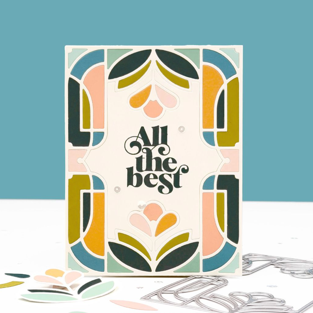 Concord & 9th Gilded Glass Stamps and Inlay Die Bundle best