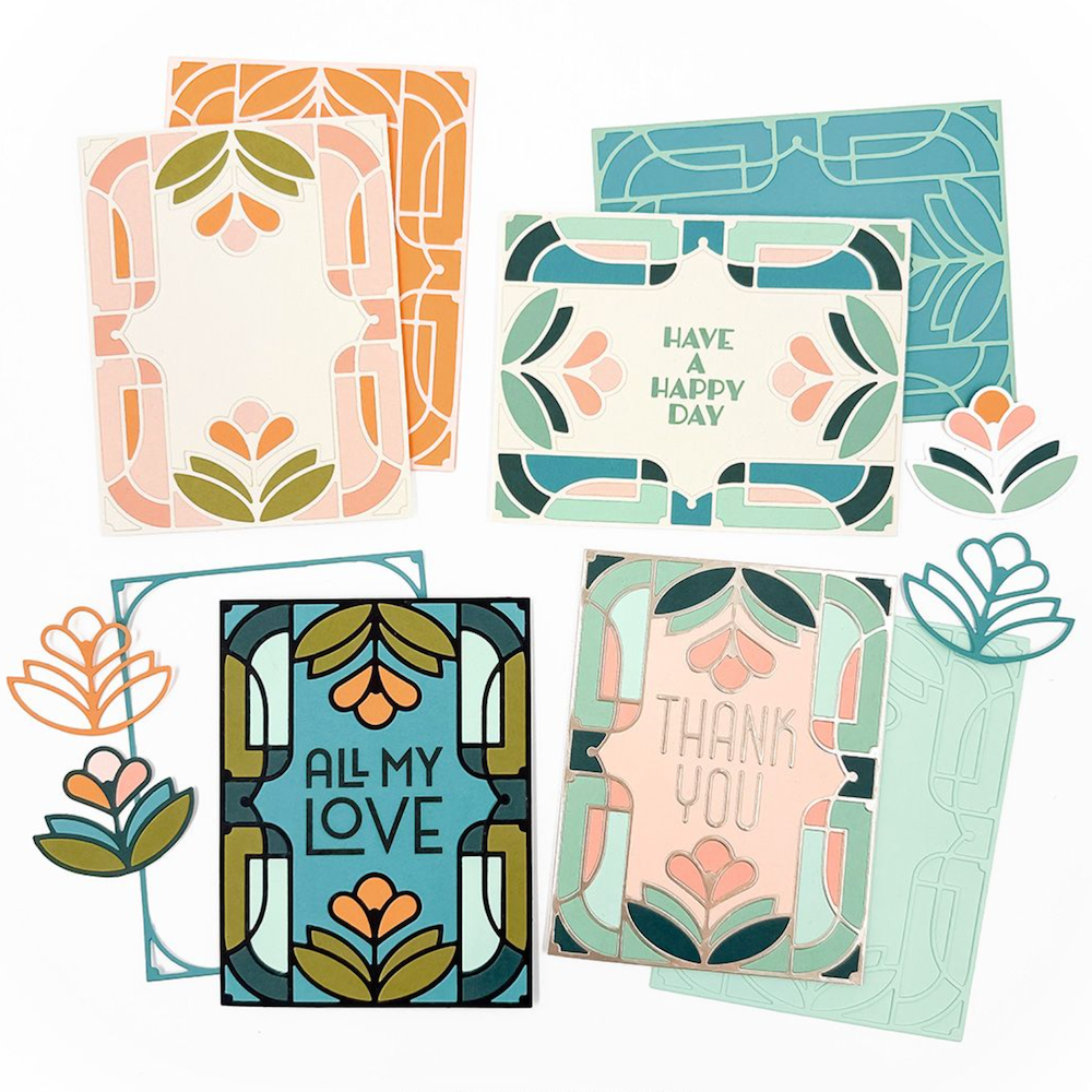 Concord & 9th Gilded Glass Stamps and Inlay Die Bundle product