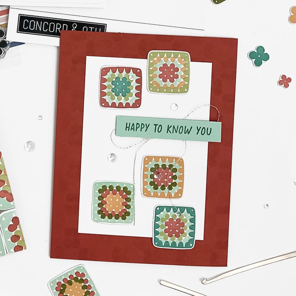 Concord & 9th Granny Square Die Set 12622 happy