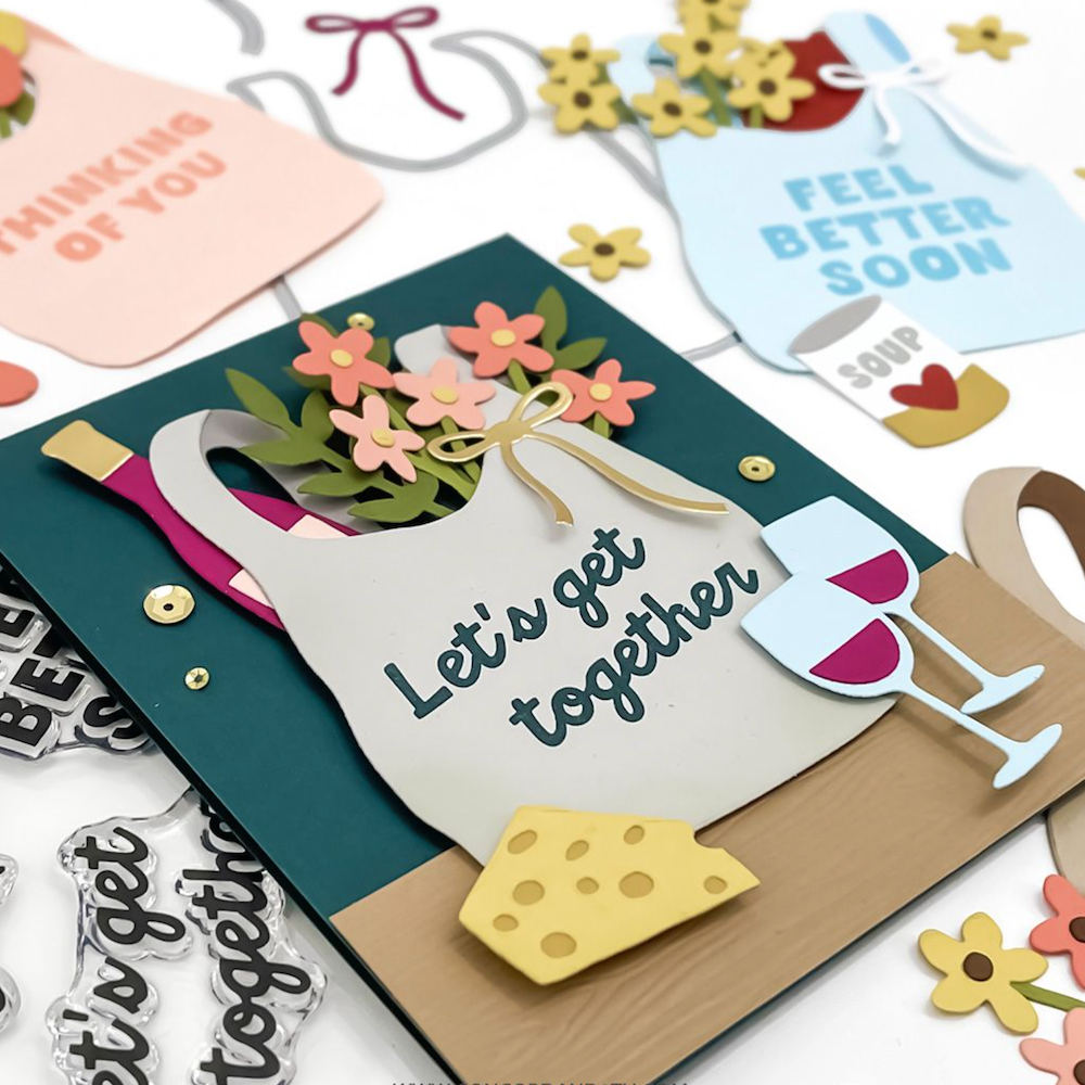 Concord & 9th Grocery Greetings Die Set 12392 wine