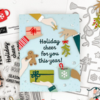 Concord & 9th Handmade Holiday Clear Stamp Set 12212 cheer